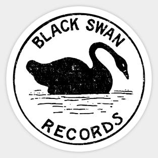 Vintage Black Swan Sticker